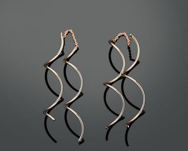 Iutopian Twisted Bar  Dangle Earrings