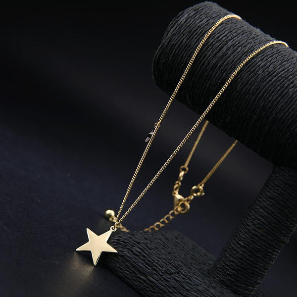 Alloy Stars Moon Necklaces