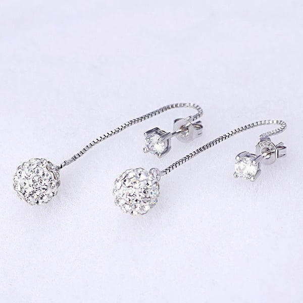 Long Chain Earrings Rhinestone