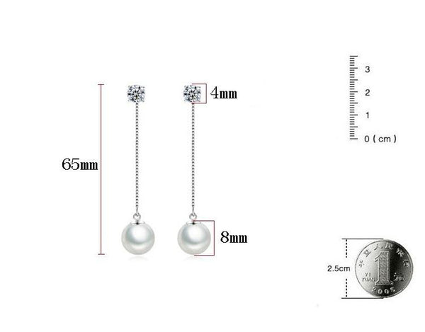 Long Chain Earrings Rhinestone