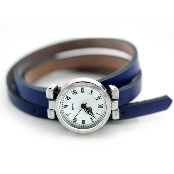 Long Leather Vintage Watch