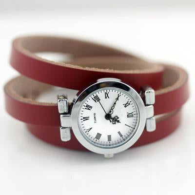 Long Leather Vintage Watch