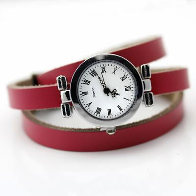 Long Leather Vintage Watch