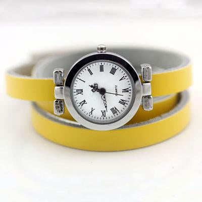 Long Leather Vintage Watch