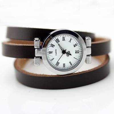 Long Leather Vintage Watch